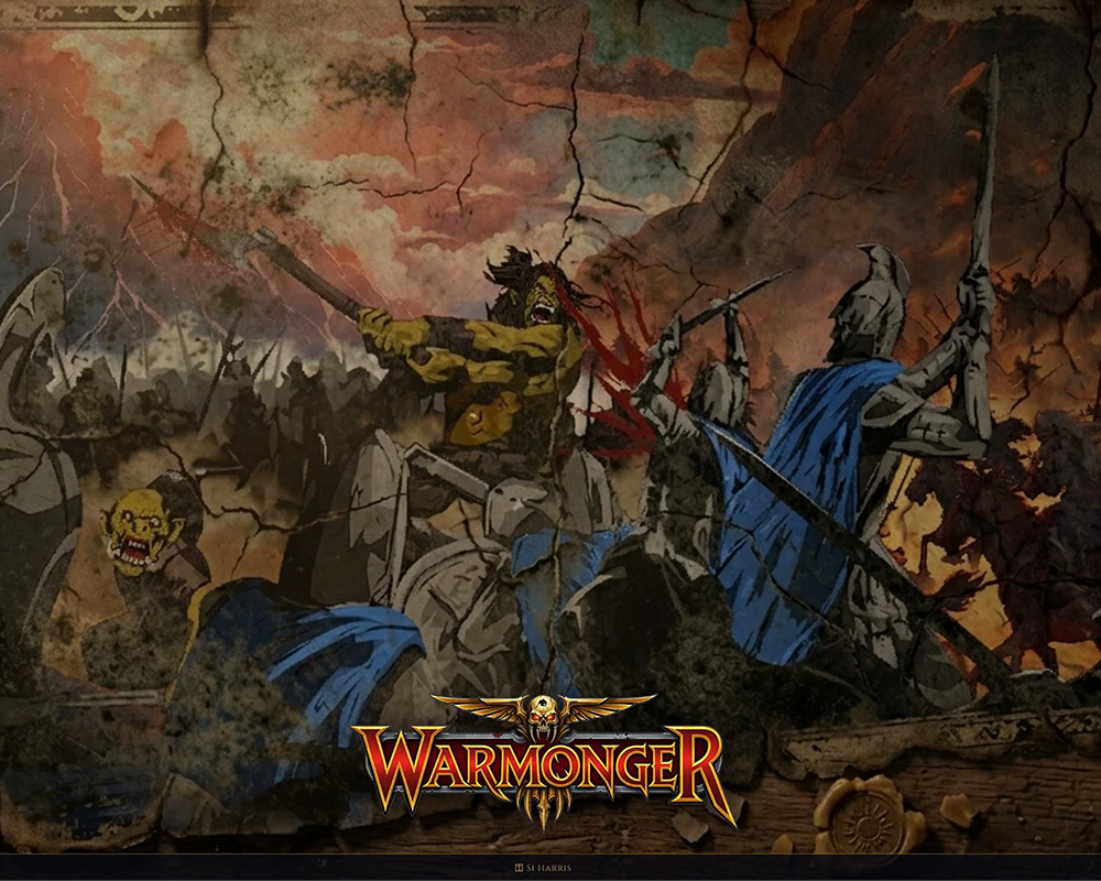 Warmonger title screen