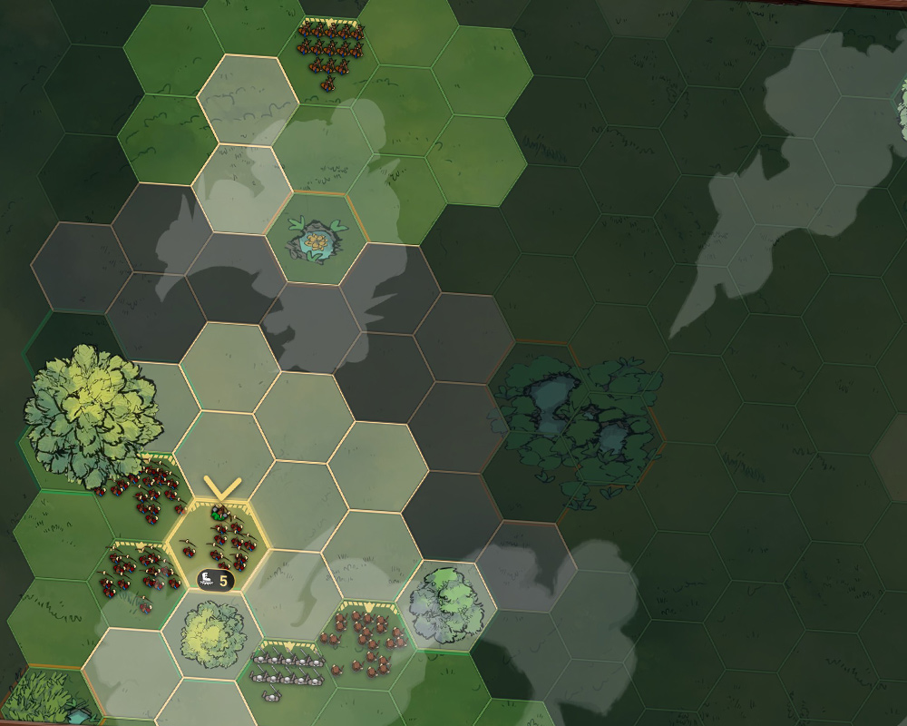 Warmonger forest terrain and lighting